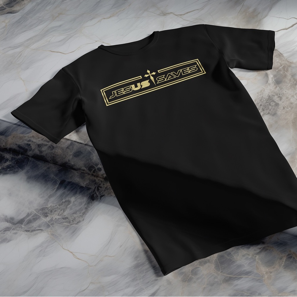 Men’s Shirt Jesus Saves Us Christian Faith T-Shirt